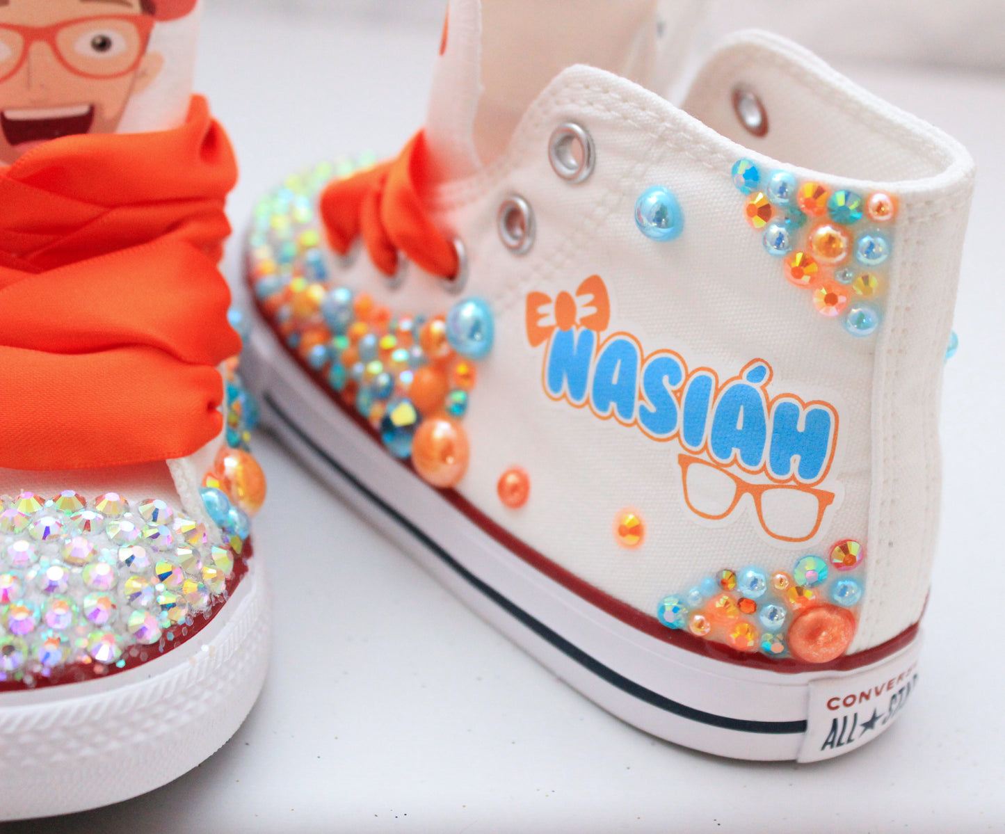 Blippi shoes- Blippi bling Converse-Girls Blippi Shoes-Blippi Converse
