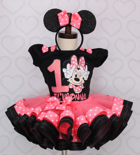 Mouse Tutu set- mouse outfit- mouse birthday outfit