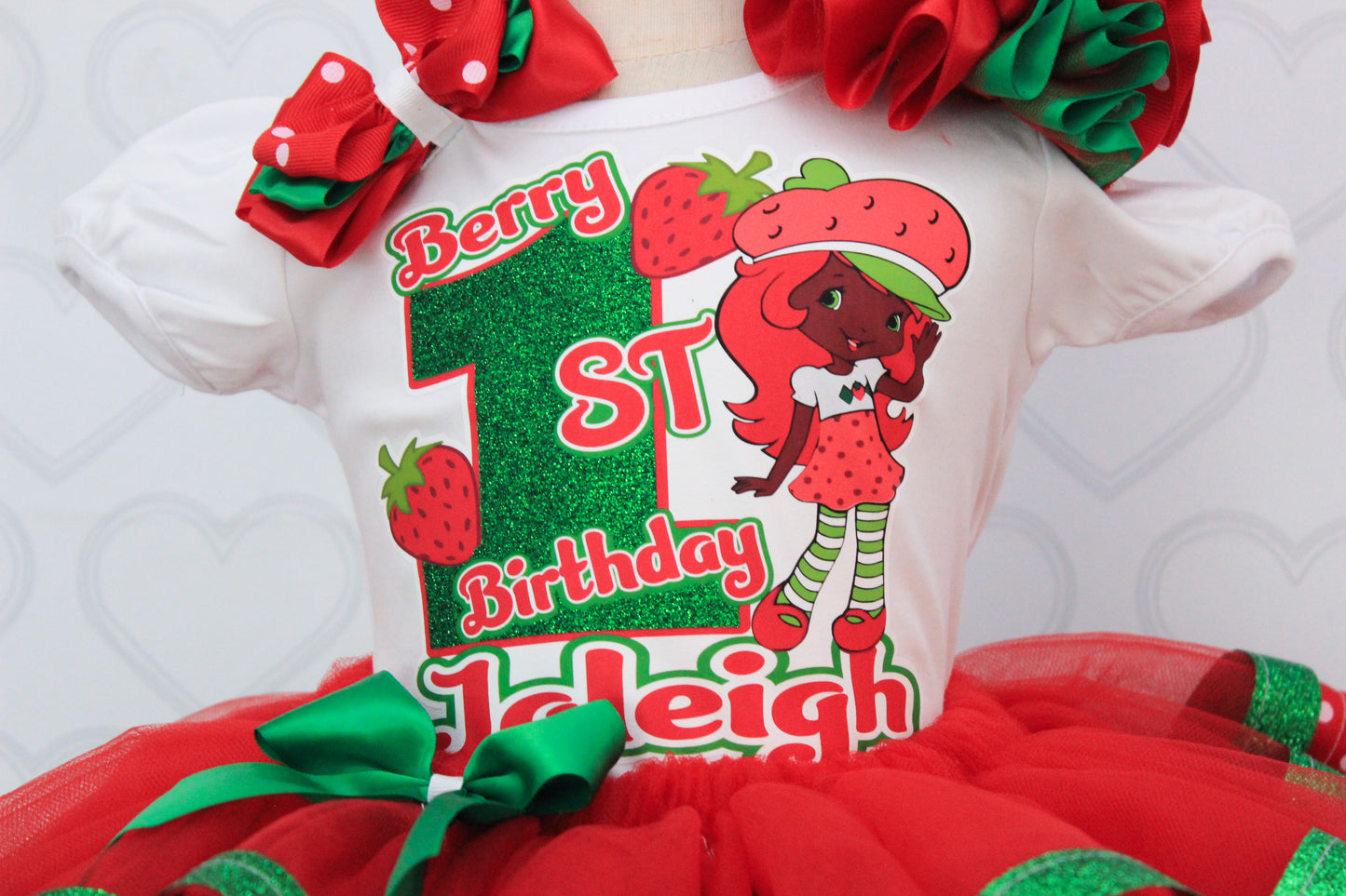 Strawberry Shortcake tutu set-Strawberry Shortcake outfit-Strawberry Shortcake dress