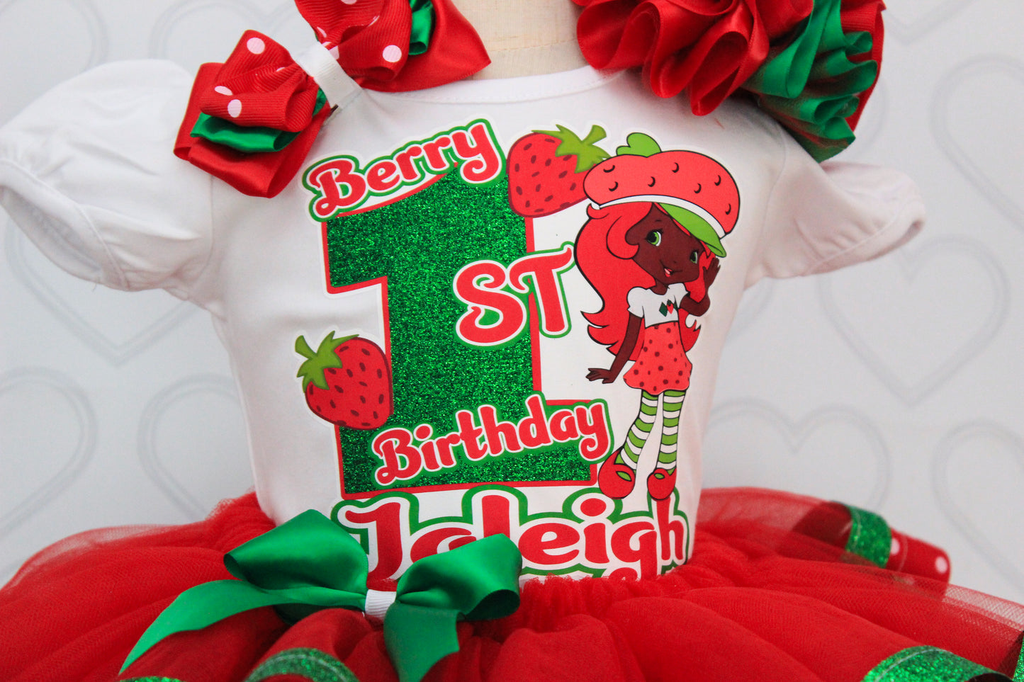 Strawberry Shortcake tutu set-Strawberry Shortcake outfit-Strawberry Shortcake dress