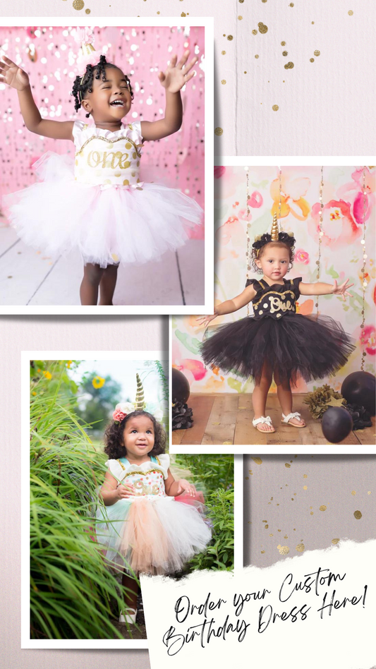 First birthday dress-first birthday tutu dress-Custom Birthday tutu dress