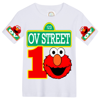 Elmo Overalls-Elmo Birthday Overalls-Elmo Birthday outfit
