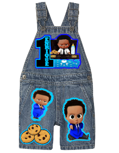 Boss Baby Overalls-Boss Baby Birthday Overalls-Boss Baby Birthday outfit