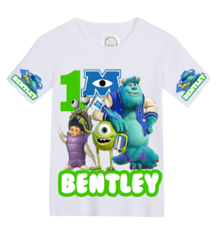 Monster Inc Overalls- Monster Inc Birthday Overalls- Monster Inc Birthday outfit