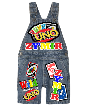 Uno Overalls-Uno Birthday Overalls-Uno Birthday outfit