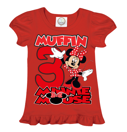 Minnie Mouse Skirt Set-Minnie Mouse denim outfit-Minnie mouse Birthday outfit