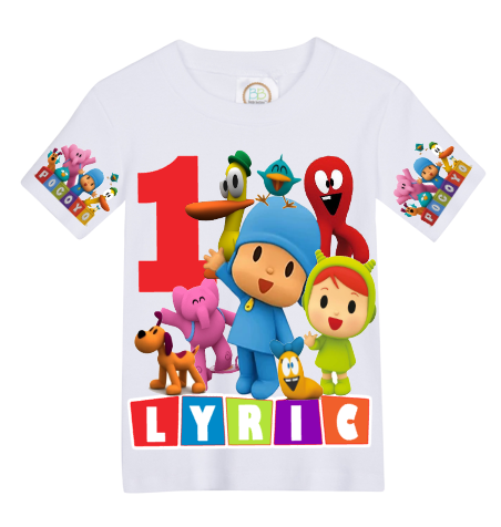 Pocoyo Overalls-Pocoyo Birthday Overalls-Pocoyo Birthday outfit