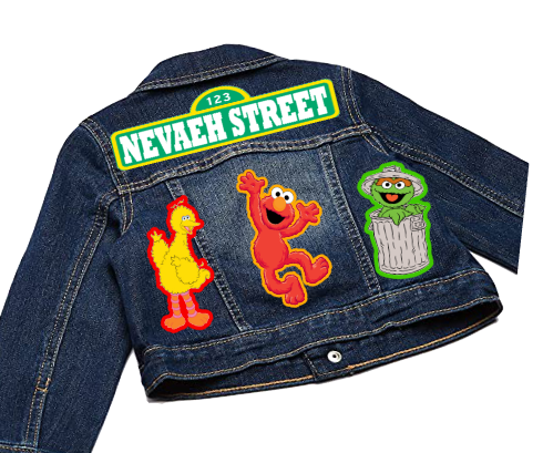Sesame street Denim Set-Boys Sesame street denim set-Sesame street Birthday outfit-Sesame Street boys outfit