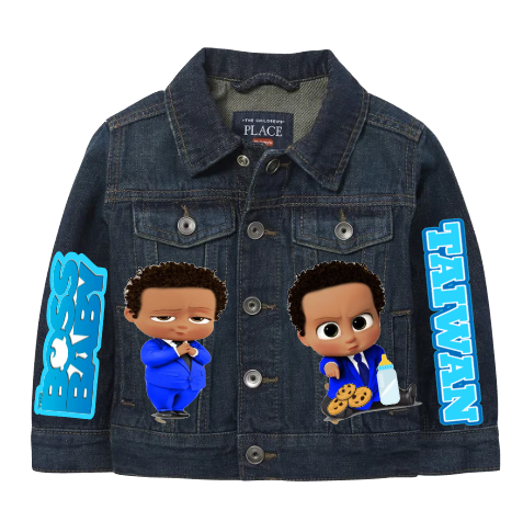 Boss Baby Denim Set-Boys Boss Baby denim set-Boss Baby Birthday outfit-Boss Baby boys outfit