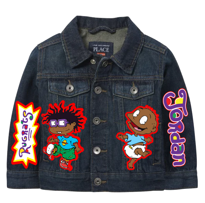 Rugrats Denim Set-Boys Rugrats denim set-Rugrats Birthday outfit-Rugrats boys outfit