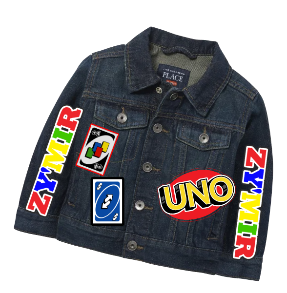Uno Denim Set-Boys Uno denim set-Uno Birthday outfit-Uno boys outfit