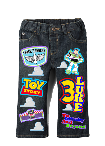 Toy story boys outfit - Toy story Denim Set-Boys Toy story boys denim set- toy story Birthday outfit