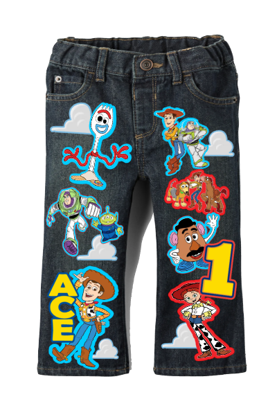 Toy story boys outfit - Toy story Denim Set-Boys Toy story boys denim set- toy story Birthday outfit