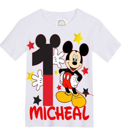 Mickey Mouse boys outfit - Mickey Mouse Denim Set-Boys Mickey Mouse denim set- Mickey Mouse Birthday outfit