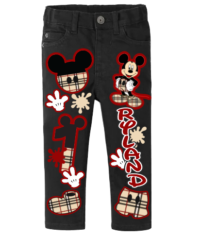Mickey mouse boys outfit - Mickey mouse Denim Set-Boys Mickey mouse denim set- Mickey mouse Birthday outfit