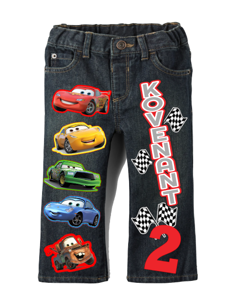 Cars boys outfit - Cars Denim Set-Boys Cars denim set - Cars Birthday outfit