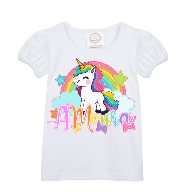 Unicorn Short Overalls-Unicorn Short Birthday Overalls-Unicorn Birthday outfit