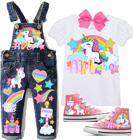 Girls Overalls- Girls Custom Overalls-Girls Birthday Overalls