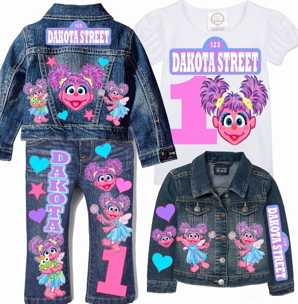 Girls Custom Denim Set