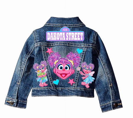 Abby Cadabby Short Set-Abby Cadabby Birthday outfit-Abby Cadabby denim Birthday outfit