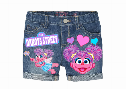 Abby Cadabby Short Set-Abby Cadabby Birthday outfit-Abby Cadabby denim Birthday outfit
