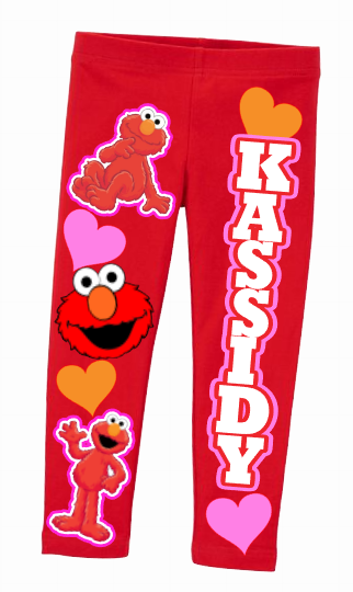 Elmo Legging outfit-Elmo legging Set-Elmo Birthday outfit