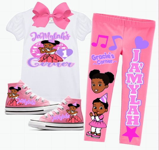 Girls Custom Legging Set
