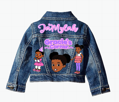 Gracie's Corner Skirt Set-Gracie's Corner denim outfit-Gracie's Corner Birthday outfit