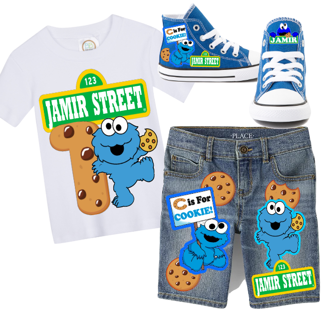 Boys Custom Denim Short Sets