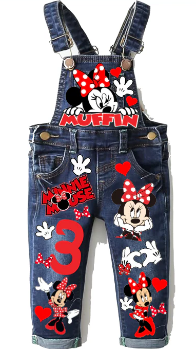Girls Overalls- Girls Custom Overalls-Girls Birthday Overalls