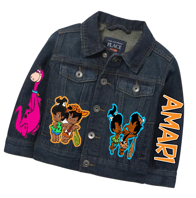 The Flintstones boys outfit -The Flintstones Denim Set-Boys The Flintstones denim set- The Flintstones Birthday outfit