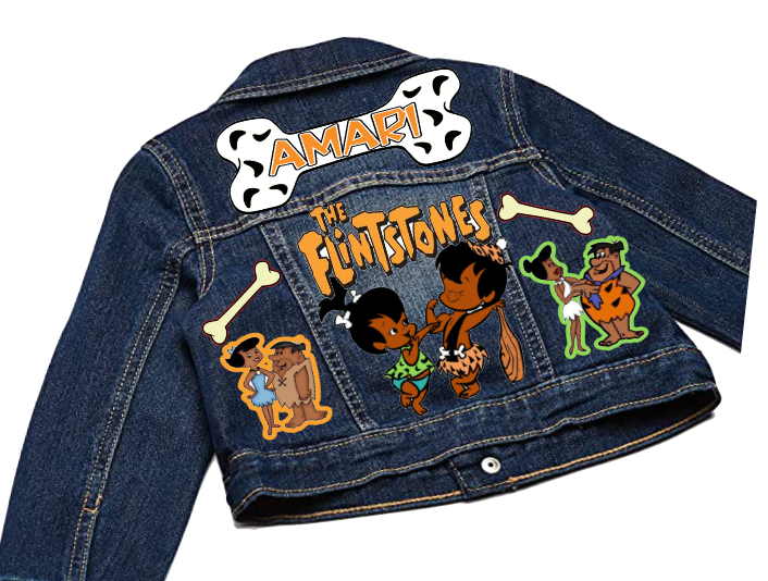 The Flintstones boys outfit -The Flintstones Denim Set-Boys The Flintstones denim set- The Flintstones Birthday outfit