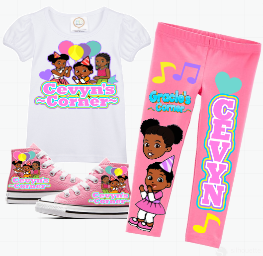 Girls Custom Legging Set