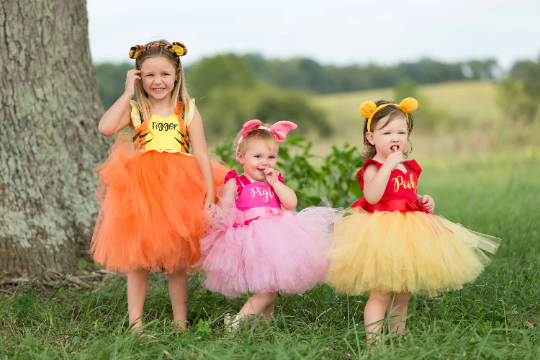 Winnie the pooh Costume-Winnie the pooh Tutu Dress- Winnie the pooh dress