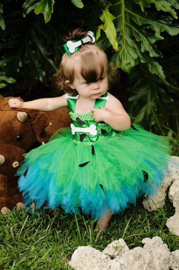 Pebbles costume- pebbles tutu dress- pebbles halloween costume