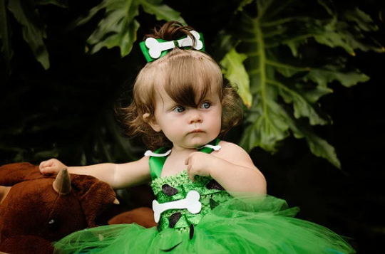 Pebbles costume- pebbles tutu dress- pebbles halloween costume