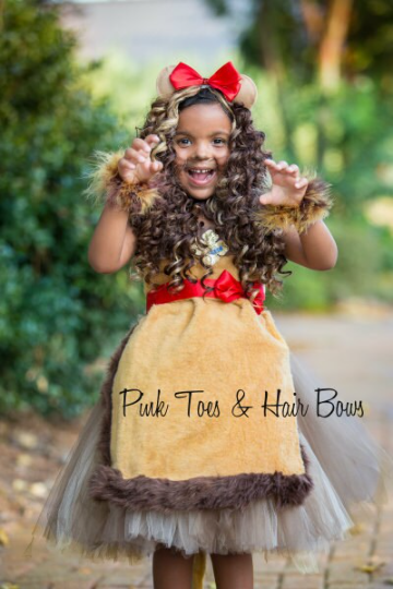 Cowardly Lion Tutu dress- Cowardly Lion Dress- Cowardly Lion costume-Wizard of oz costume