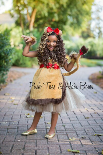 Cowardly Lion Tutu dress- Cowardly Lion Dress- Cowardly Lion costume-Wizard of oz costume