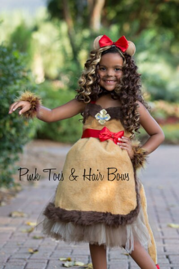 Cowardly Lion Tutu dress- Cowardly Lion Dress- Cowardly Lion costume-Wizard of oz costume