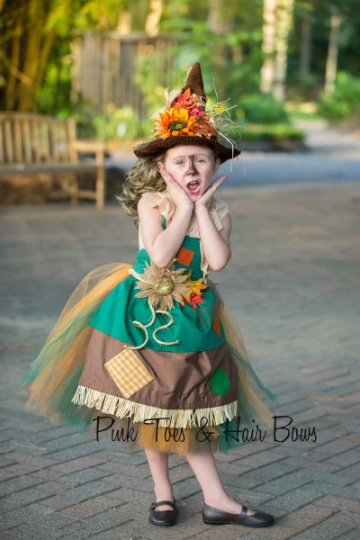 Scarecrow Tutu dress- Scarecrow Dress- Scarecrow costume-Wizard of oz costume