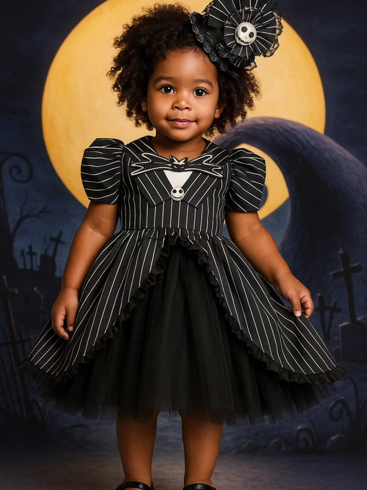 Jack Skellington Tutu Dress- Jack skellington costume- Jack skellington dress- Jack skellington tutu- Nightmare before christmas costume- Nightmare before christmas dress