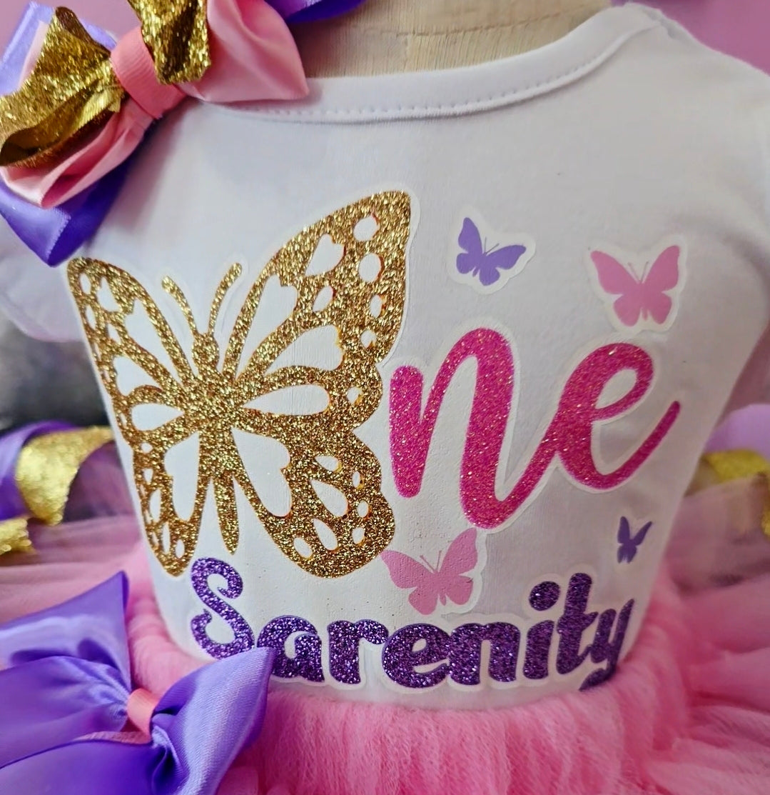 Butterfly tutu set- Butterfly outfit- Butterfly dress-Butterfly birthday