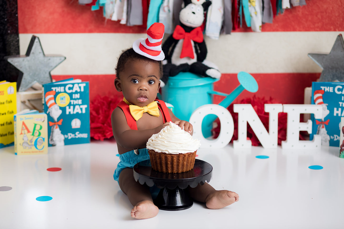 Boy cake smash cat hat-coming soon