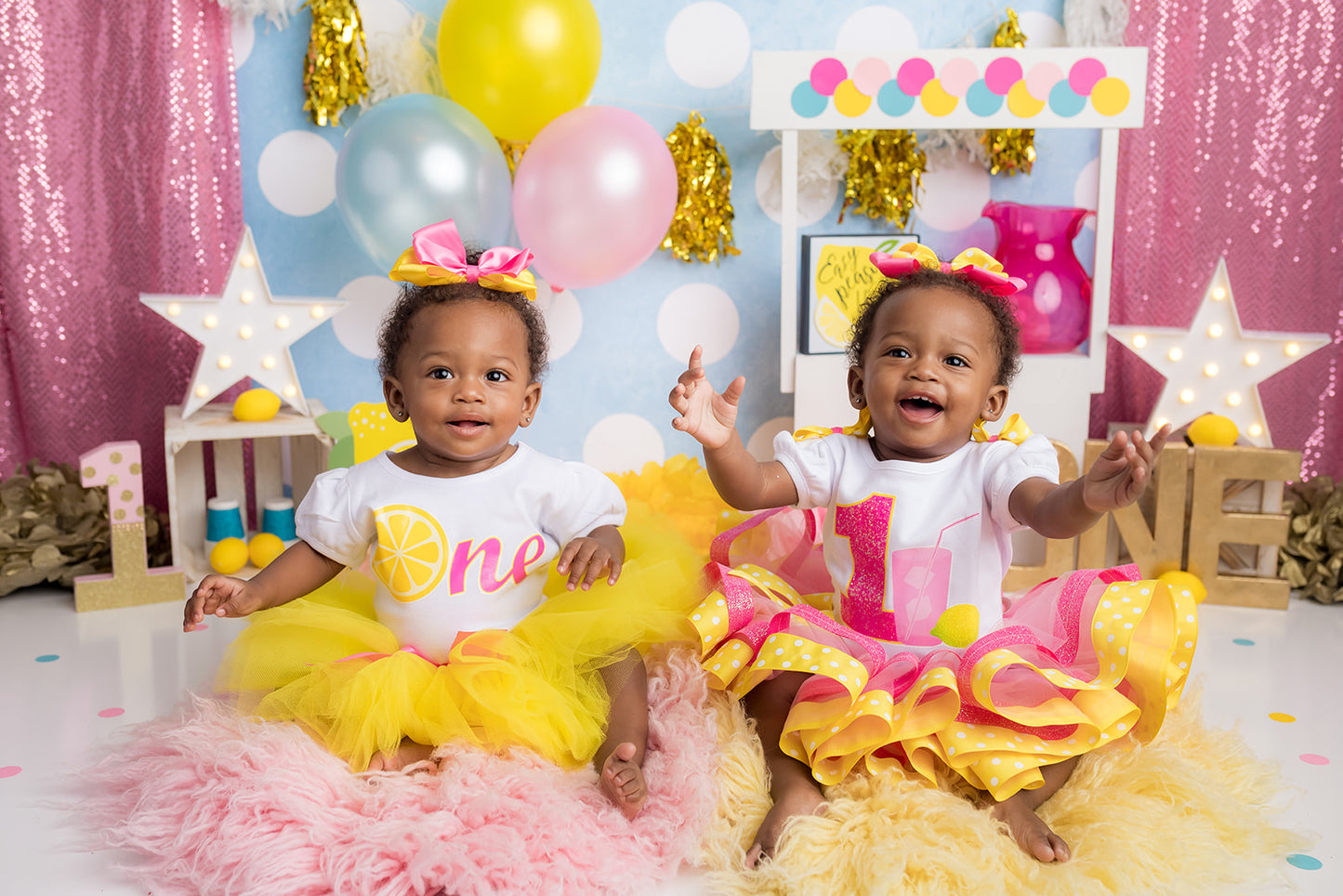 Lemonade tutu Set- lemonade tutu-lemonade birthday outfit-lemonade dress