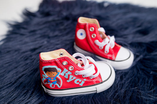 Superman shoes-Superman Converse-Boys Superman Shoes
