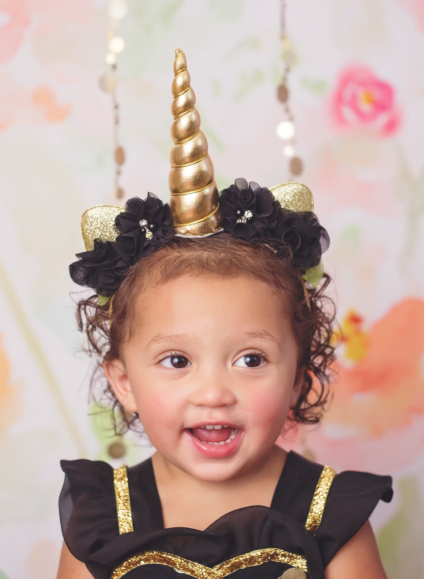 First birthday dress-first birthday tutu dress- Black And Gold Tutu Dress