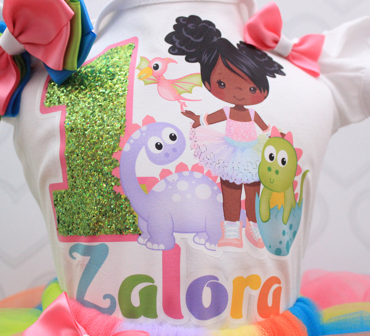 Dinosaur tutu set-Dinosaur outfit-Dinosaur dress-Dinosaur birthday outfit