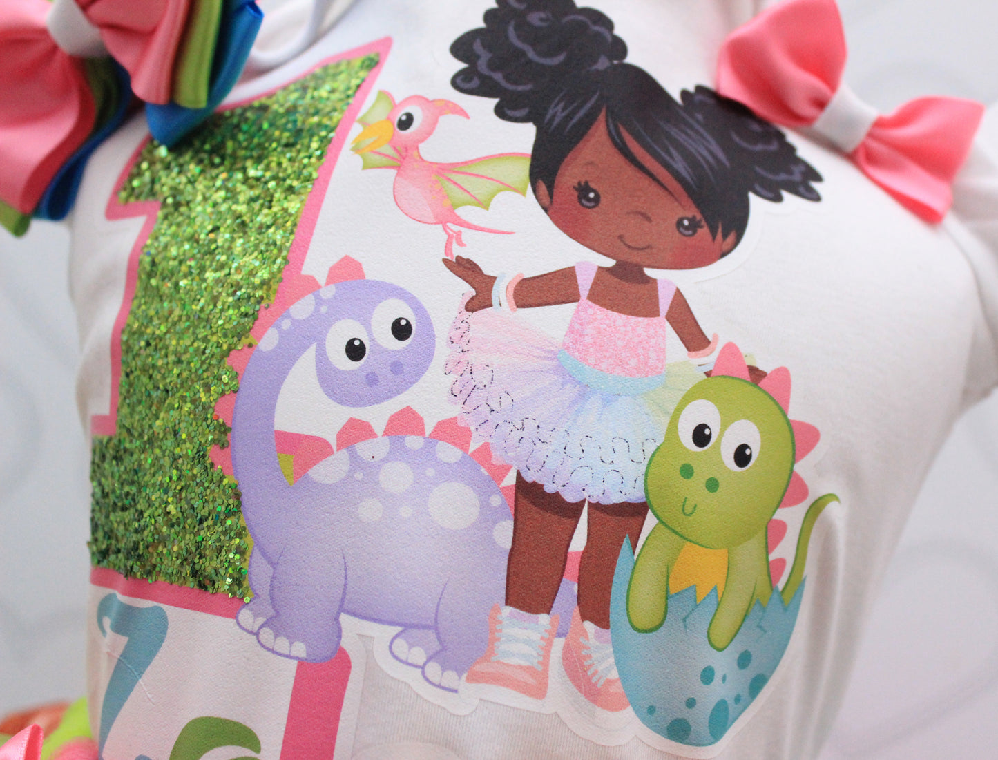 Dinosaur tutu set-Dinosaur outfit-Dinosaur dress-Dinosaur birthday outfit