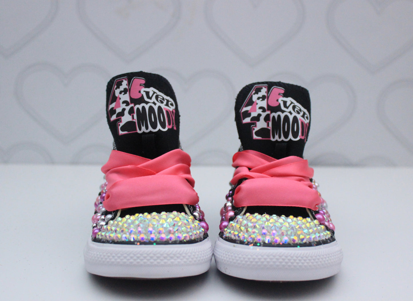 Cow shoes- Cow bling Converse-Cow converse shoes-Farm shoes