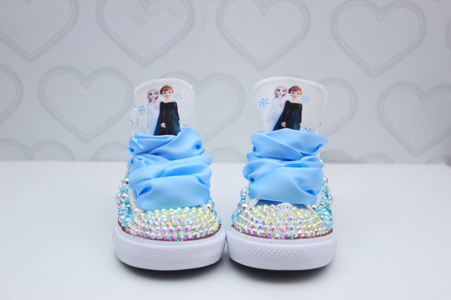 Frozen shoes- Frozen bling Converse-Girls Frozen Shoes-Elsa Shoes